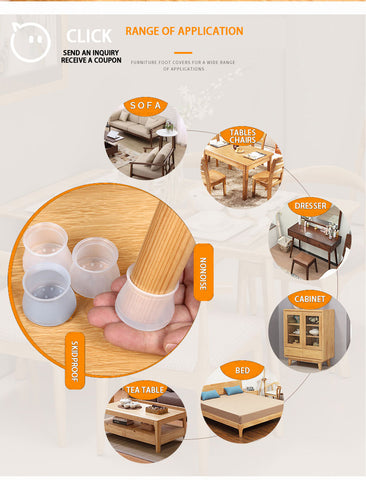 Image of Silicone Legs - Protección y Soporte Para Muebles