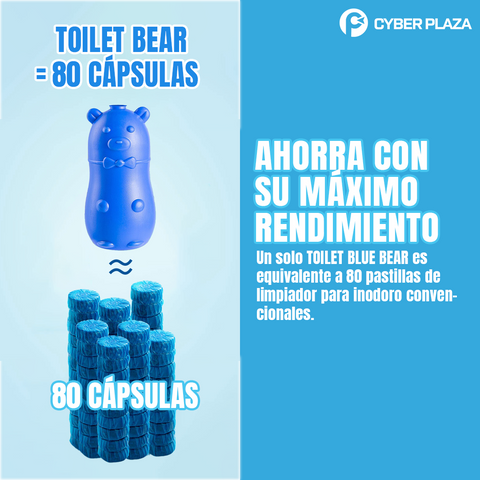 Image of Toilet Blue Bear - Osito Limpiador de Inodoro profesional - x3 unidades