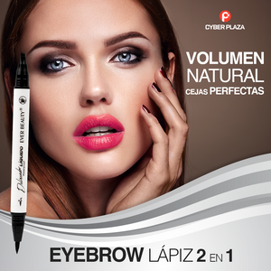 Eyebrow Pencil 2 en 1 ™ - Lapiz Efecto Microblading + Delineador Punta Plumón