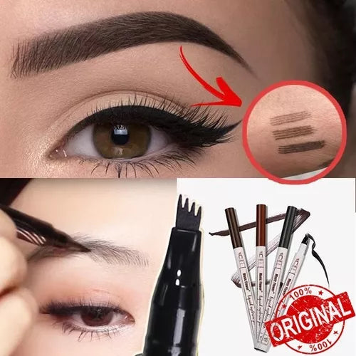 Eyebrow Pencil 2 en 1 ™ - Lapiz Efecto Microblading + Delineador Punta Plumón